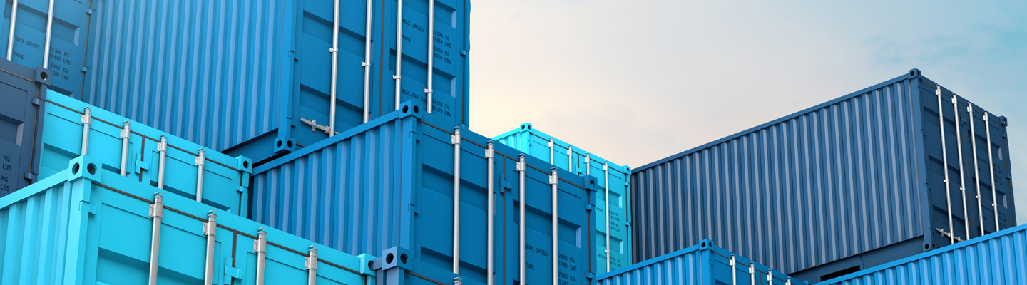 Photo of stacked containers